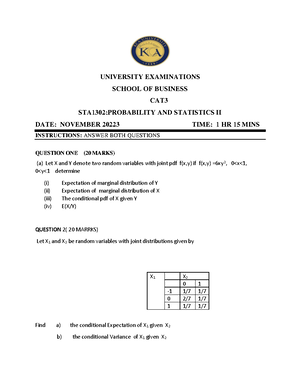 [Solved] Probability simplified - probability and statistics (BIT 1301 ...