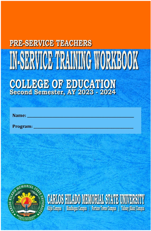 IN Service Training Workbook - Checked by ...