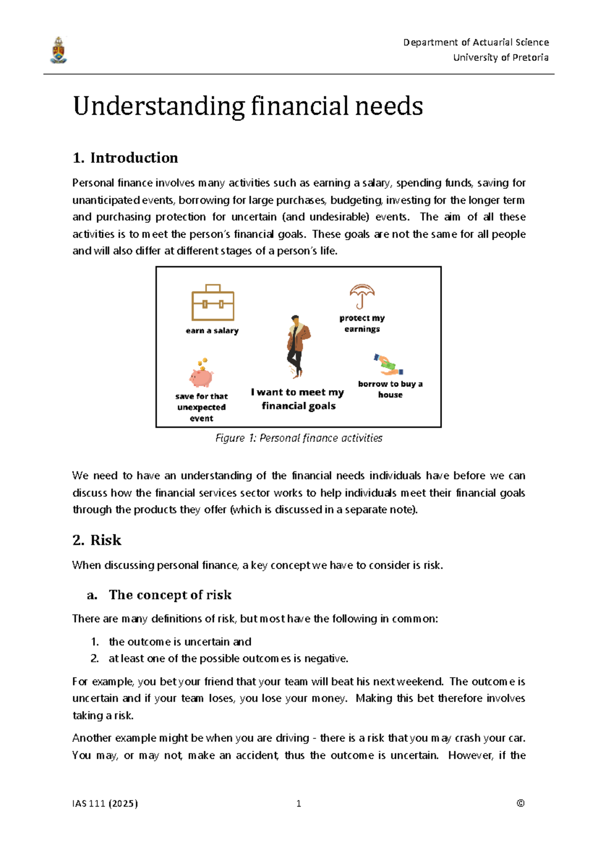 Understanding Financial Needs: A Comprehensive Guide (2025) - Studocu