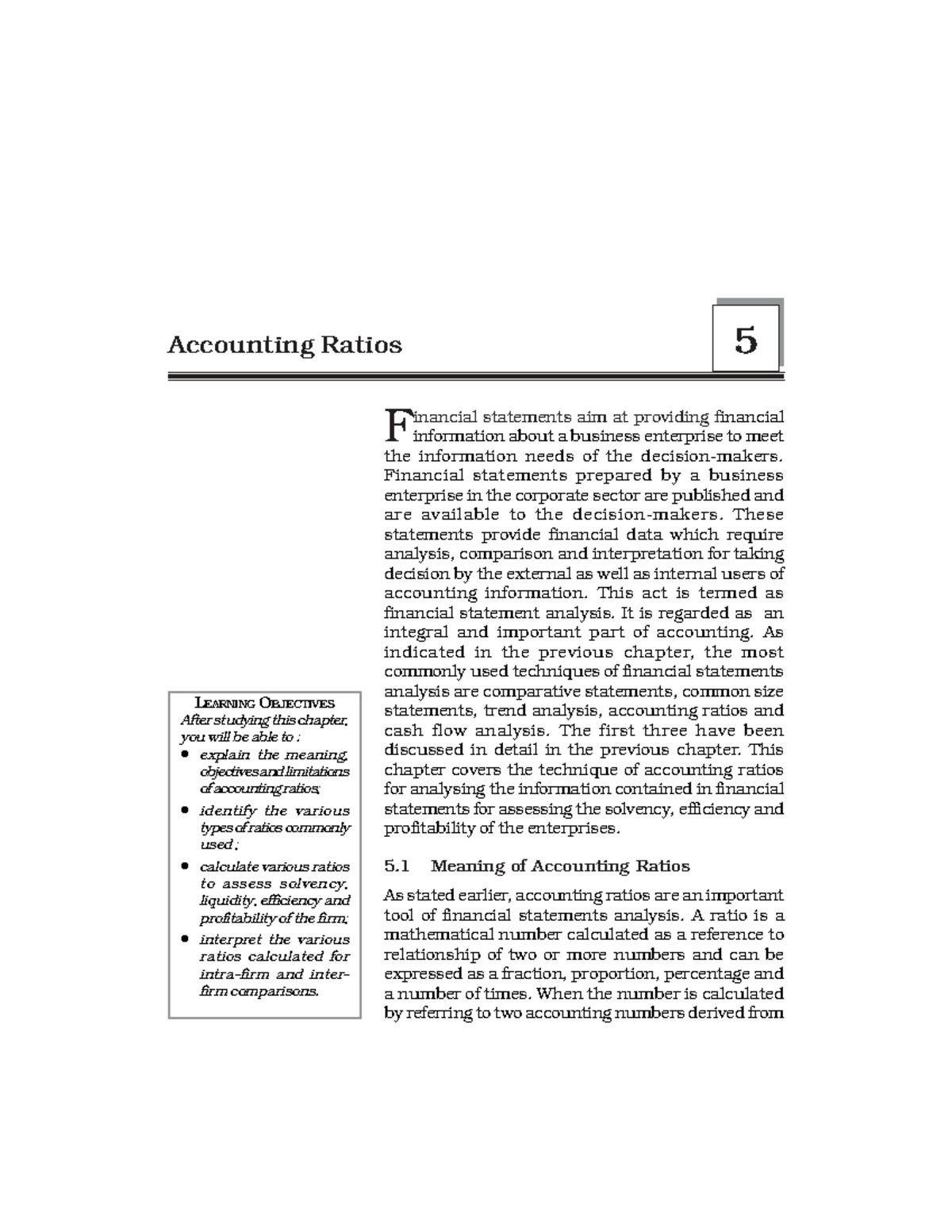 Accounting Ratios: Understanding Financial Analysis Techniques - Studocu