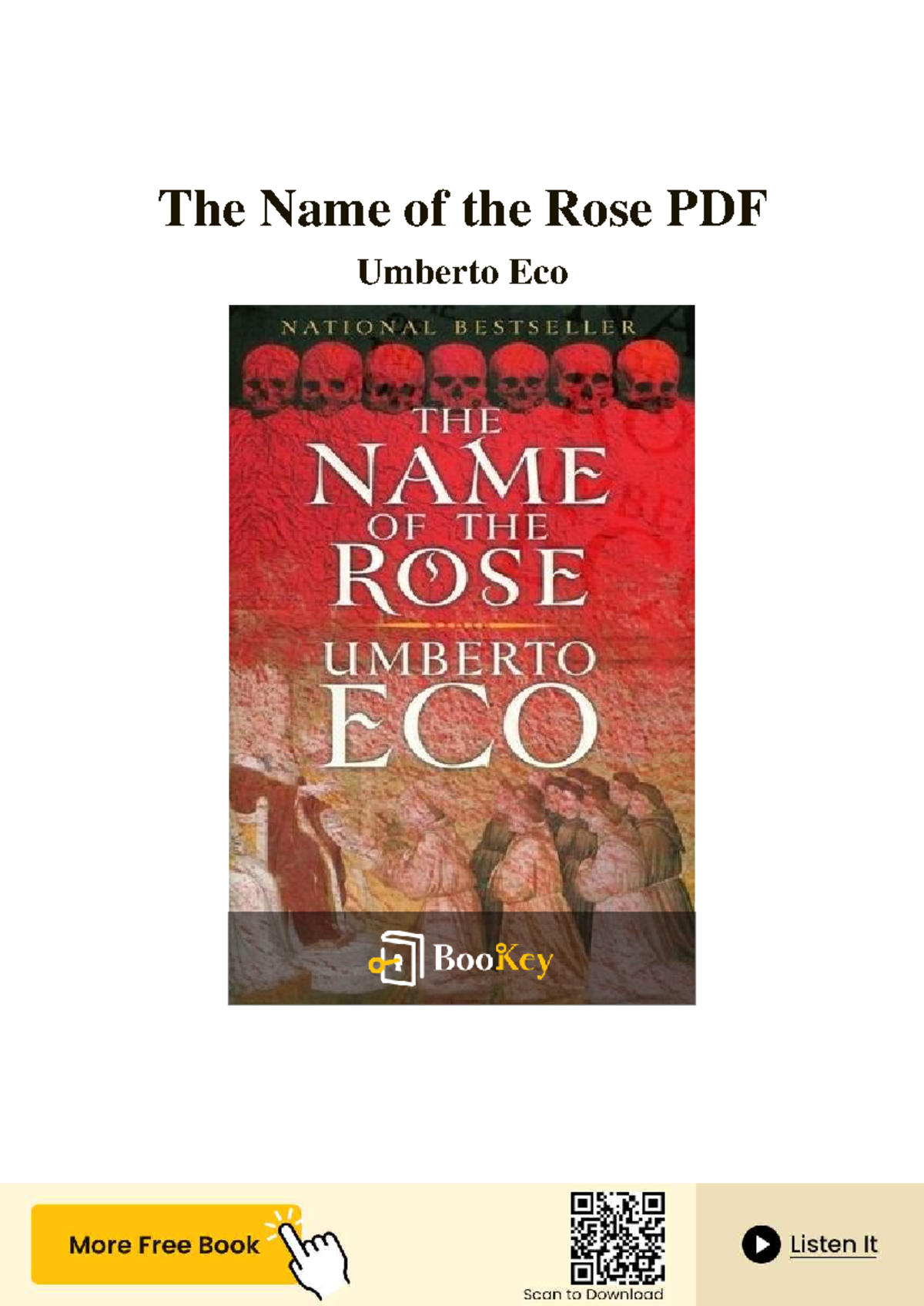 The Name of the Rose (ENG 101) - A Medieval Mystery Analysis - Studocu