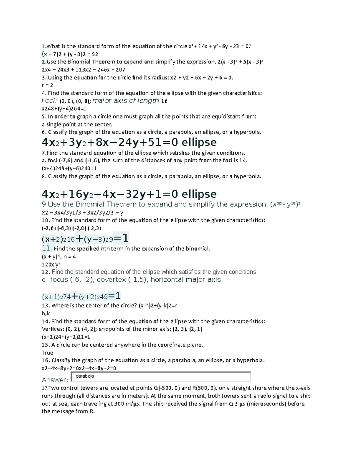 Calculus Based Physics 1 Quiz 1 Review: Key Concepts and Questions ...