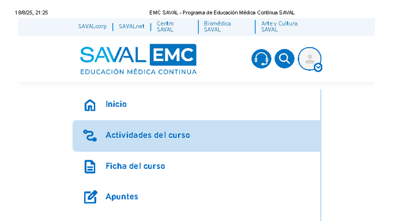 EMC 21:25 - Apuntes del Programa de Educación Médica Continua Saval ...