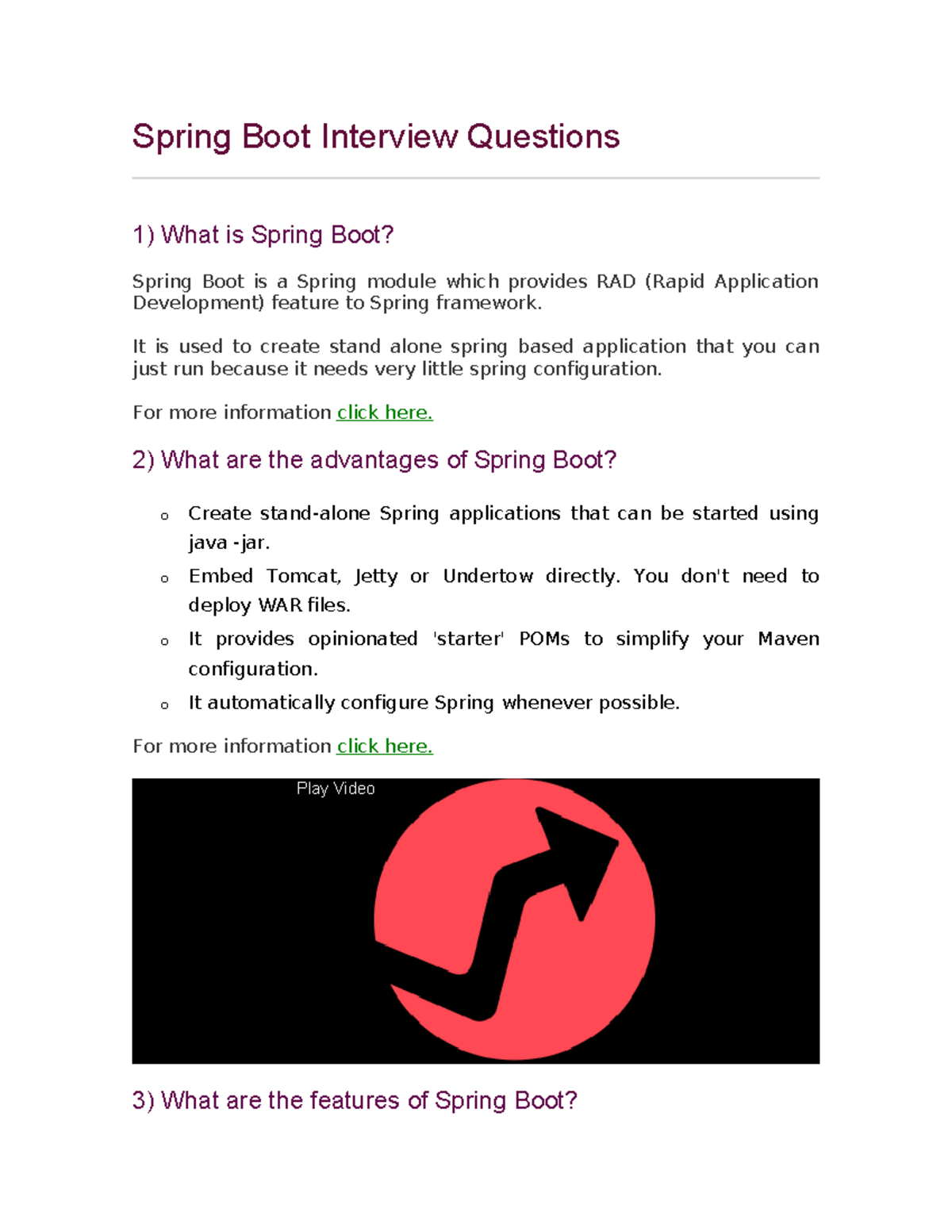 Spring Boot Interview Questions: Key Concepts and Creation Methods ...
