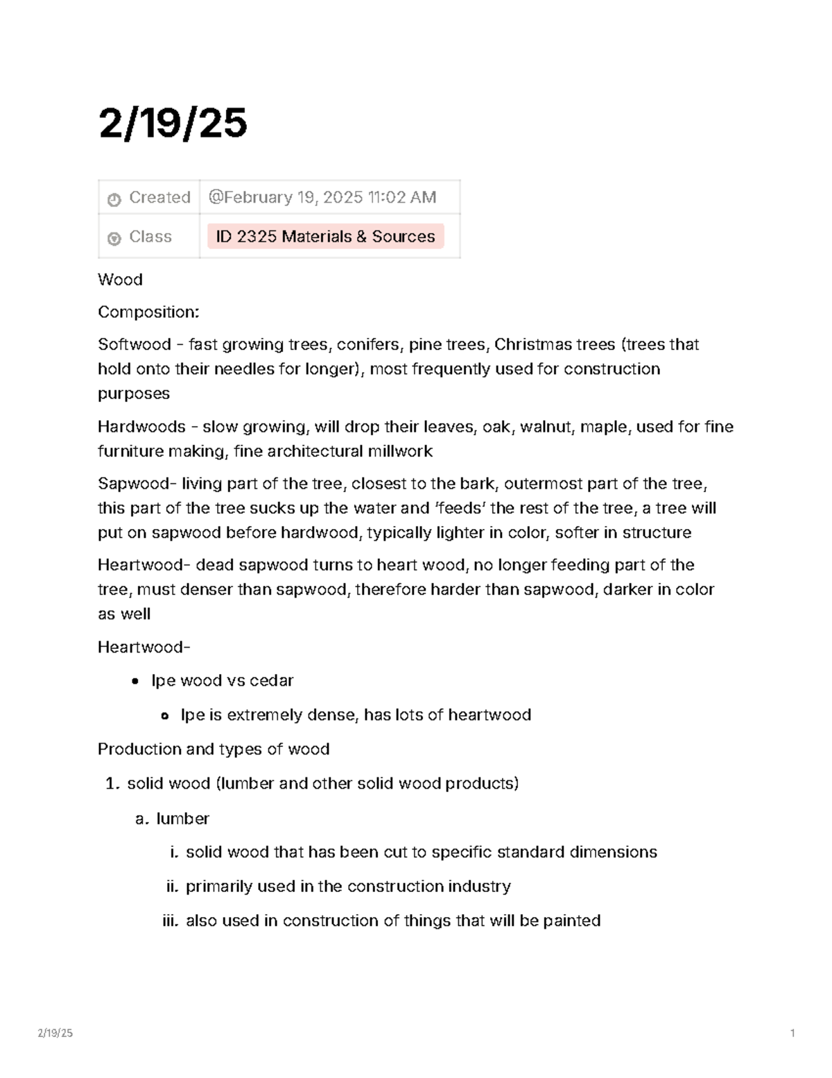 Wood Types and Grain Patterns: Seminar Notes for Course ID 2325 - 2/19 ...