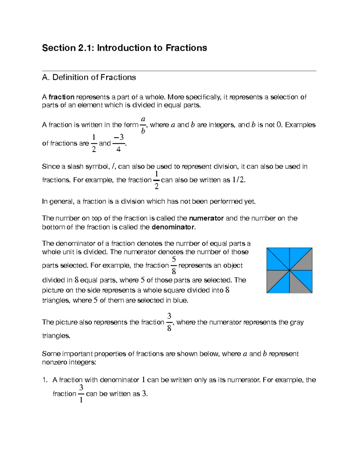 chapter 2 section 4 - notes - 2 Square Roots A. (Perfect) Square Roots ...