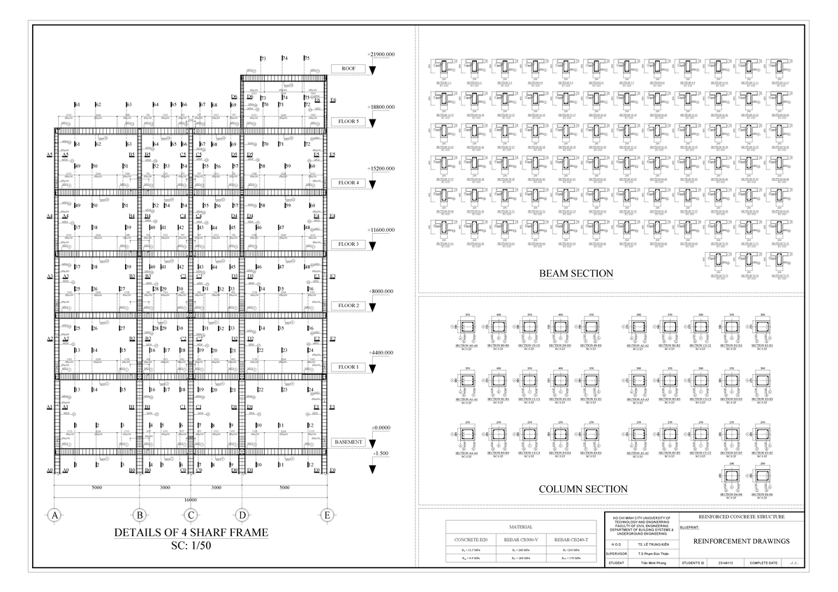 Reinforcement Layout for Steel Frame: ID 23149112 - Studocu