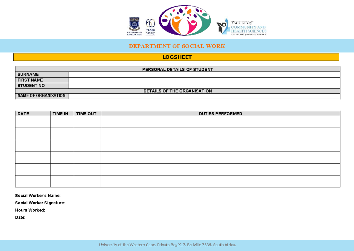 Logsheet 2025 - This is a log sheet for practicals - SCW301 ...