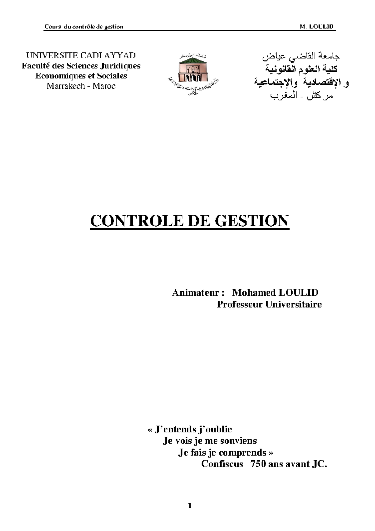 Contrôle de Gestion - Concepts et Outils (Cours CG101) - Studocu