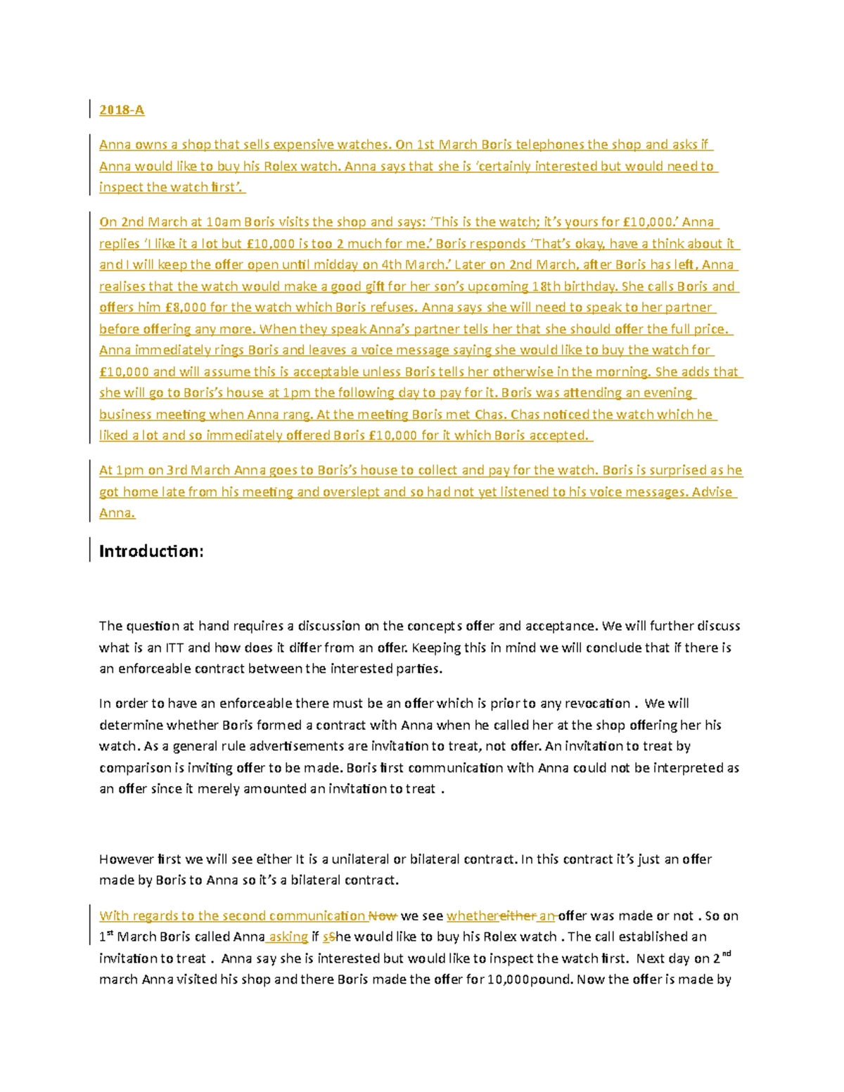 Contract Law Essay Structure: Addressing Undue Influence and RBS ...