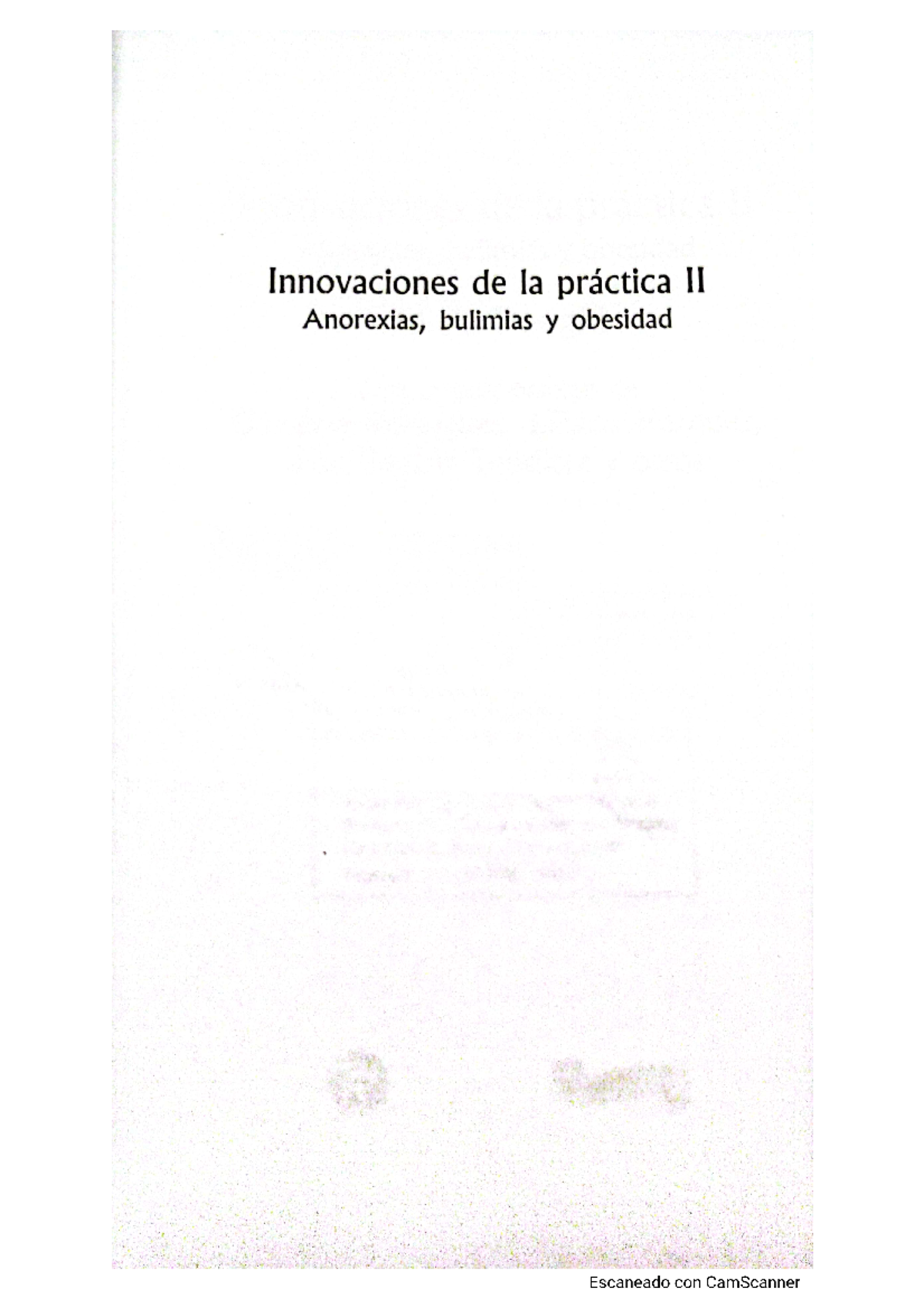 Innovaciones en el Tratamiento de Anorexia, Bulimia y Obesidad - Document Preview