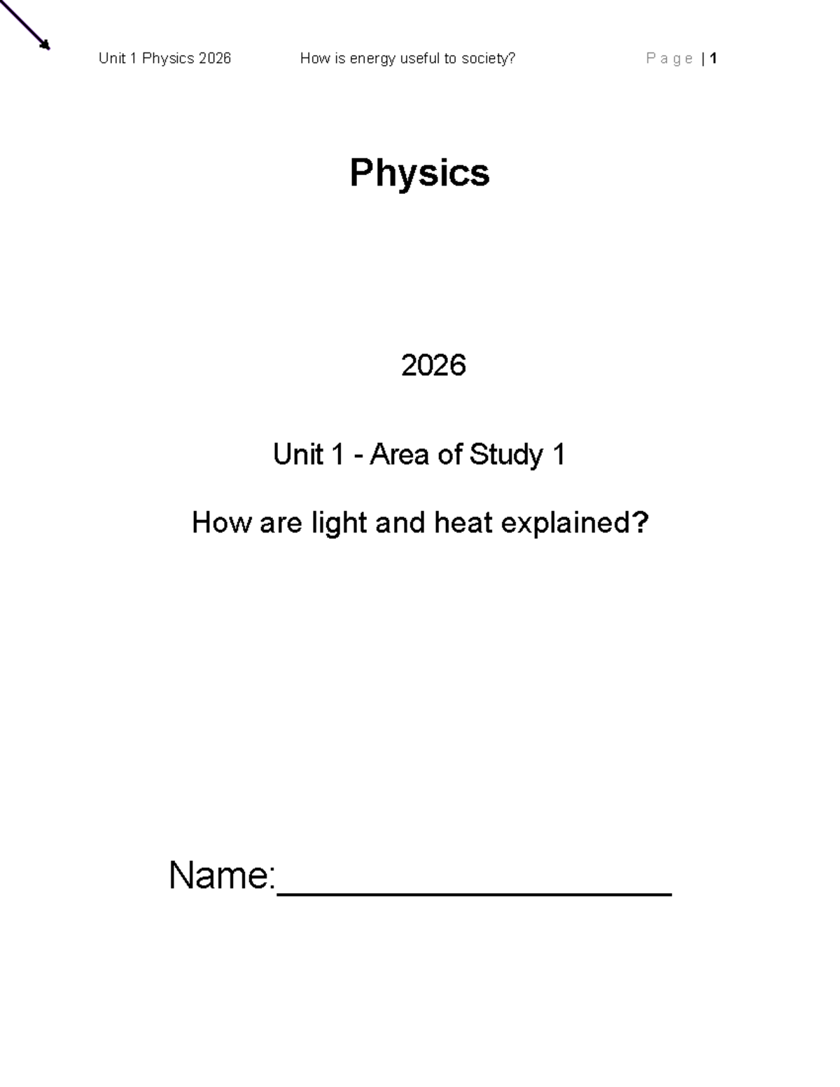 Unit 1 Physics 2026: The Role of Energy in Society and Wave Properties ...