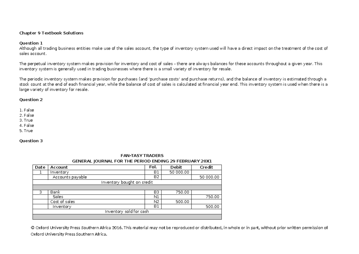 Chapter 9 Textbook Solutions Chapter 9 Textbook Solutions Question 1