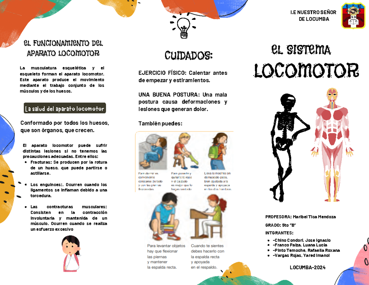 Cuidados Del Sistema Locomotor Para Nios De Primaria Hbitos De Nios