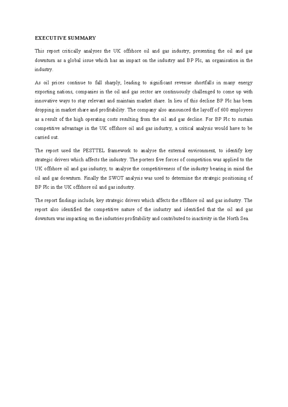 International Business Enviroment course work - EXECUTIVE SUMMARY This ...