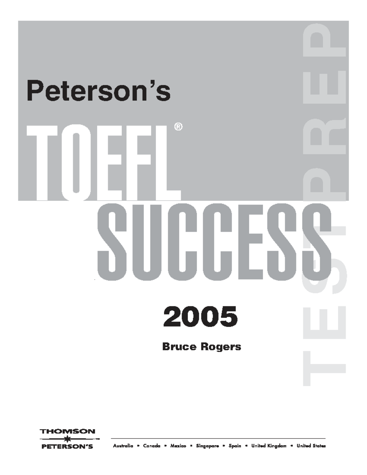 TOEFL Success 2005: Comprehensive Structure Guide - Studocu