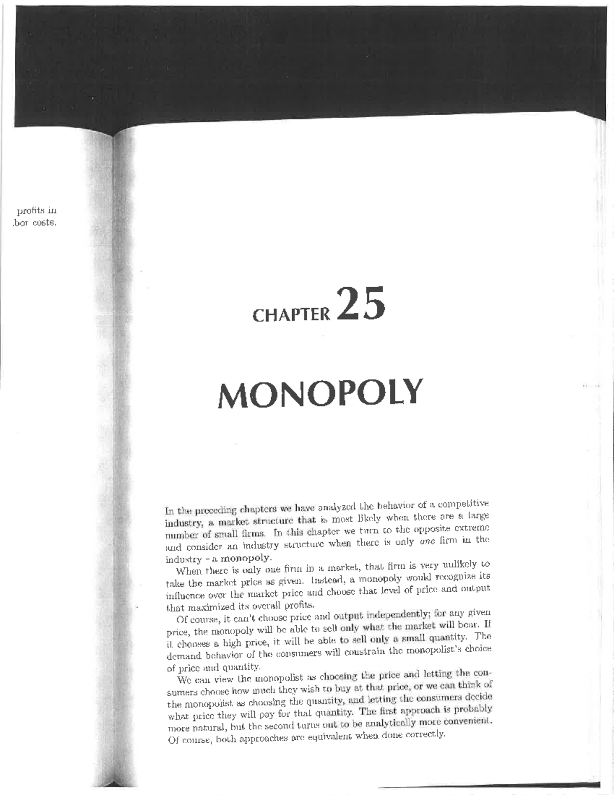 Varian-24-monopoly - Good - profits in bor costs. CHAPTER 25 MONOPOLY ...