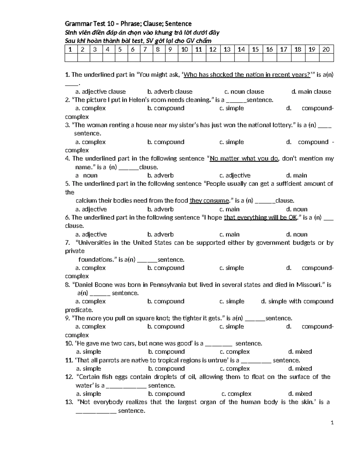 Semantics Test 1: Understanding Language Meaning and Use - Studocu
