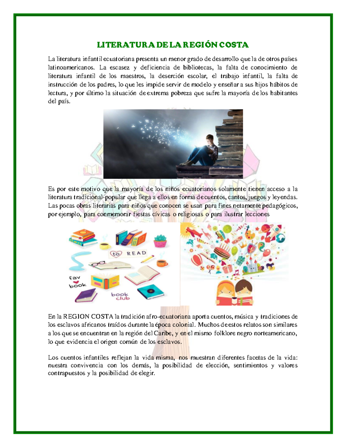 Lenguaje Amazónico - lokj - LITERATURA DE LA REGI”N COSTA La literatura ...