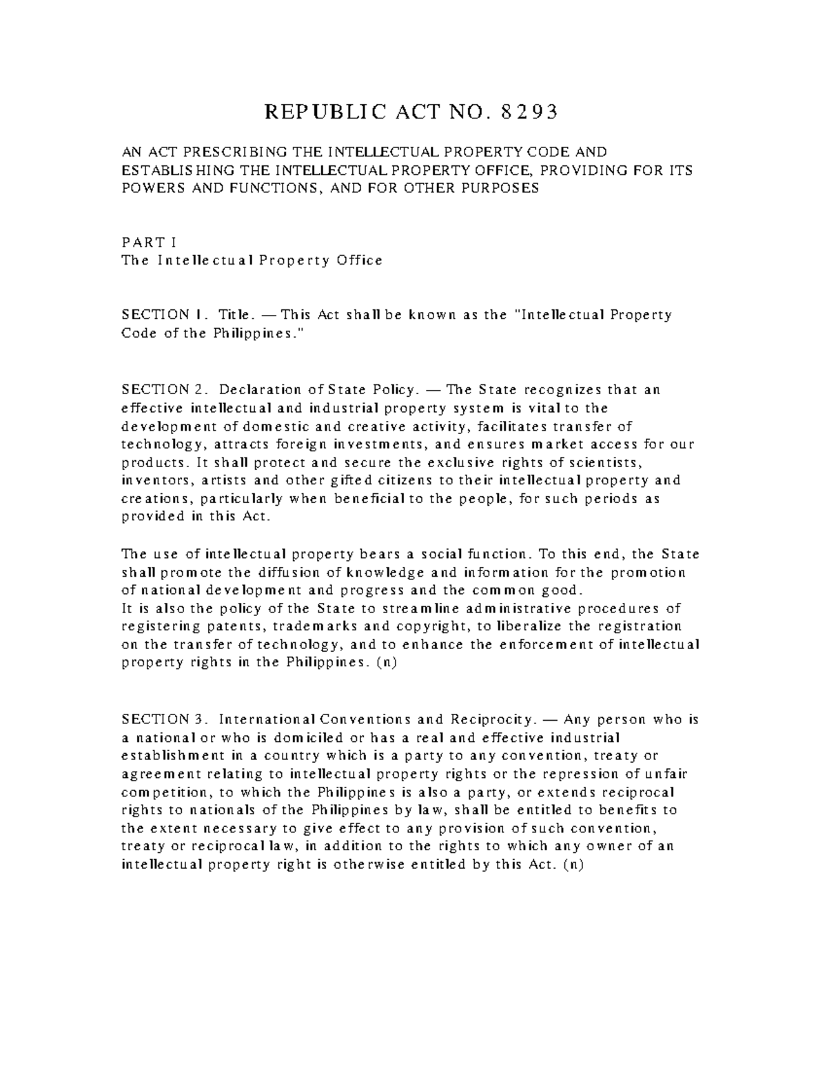 RA 8293: Overview of the Intellectual Property Code in the Philippines ...