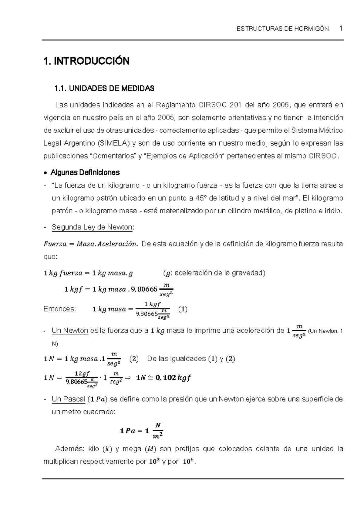 CIRSOC 201 - Teoría Completa sobre Unidades y Diseño de Hormigón Armado - Document Preview