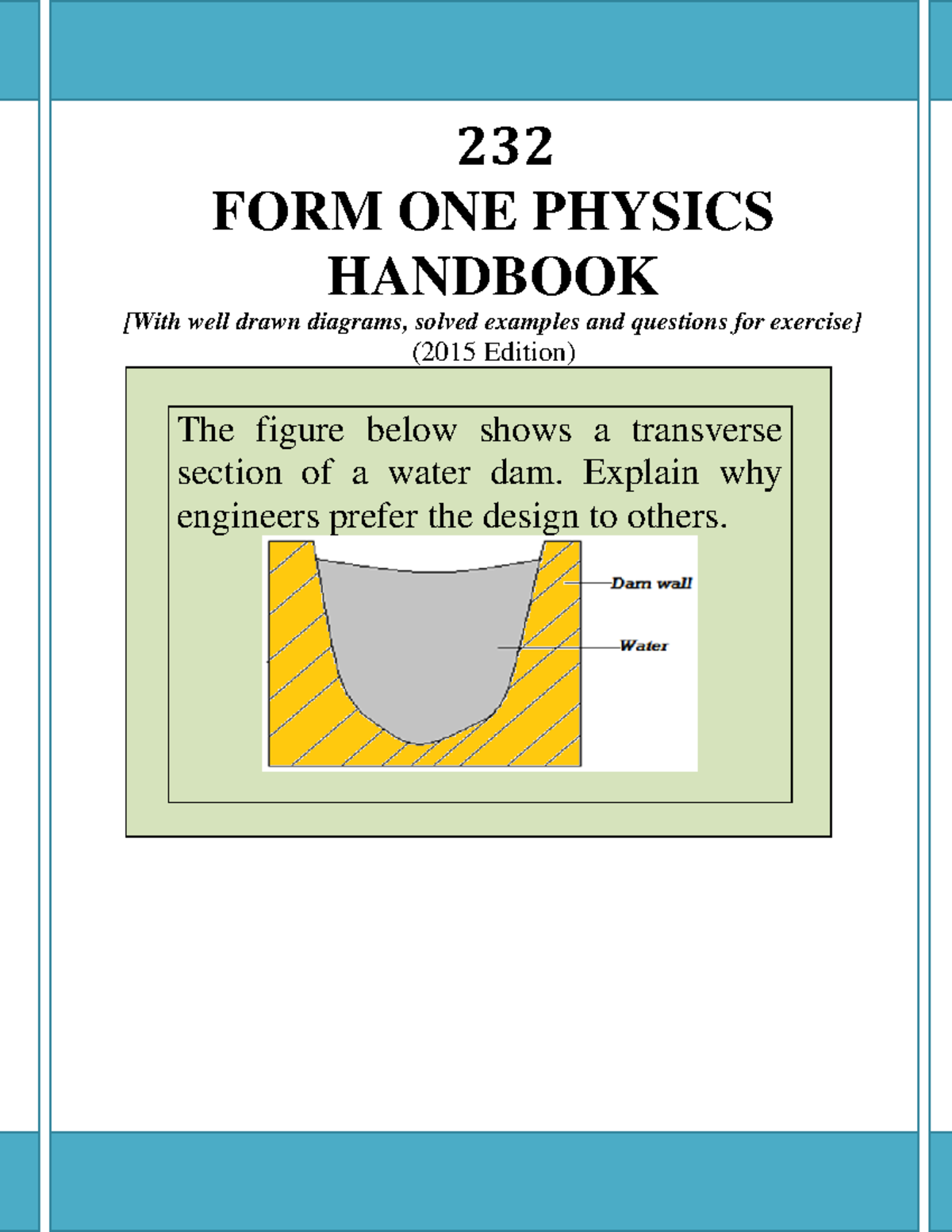 FORM ONE Physics Handbook - 1 | P a g e 232 FORM ONE PHYSICS HANDBOOK ...