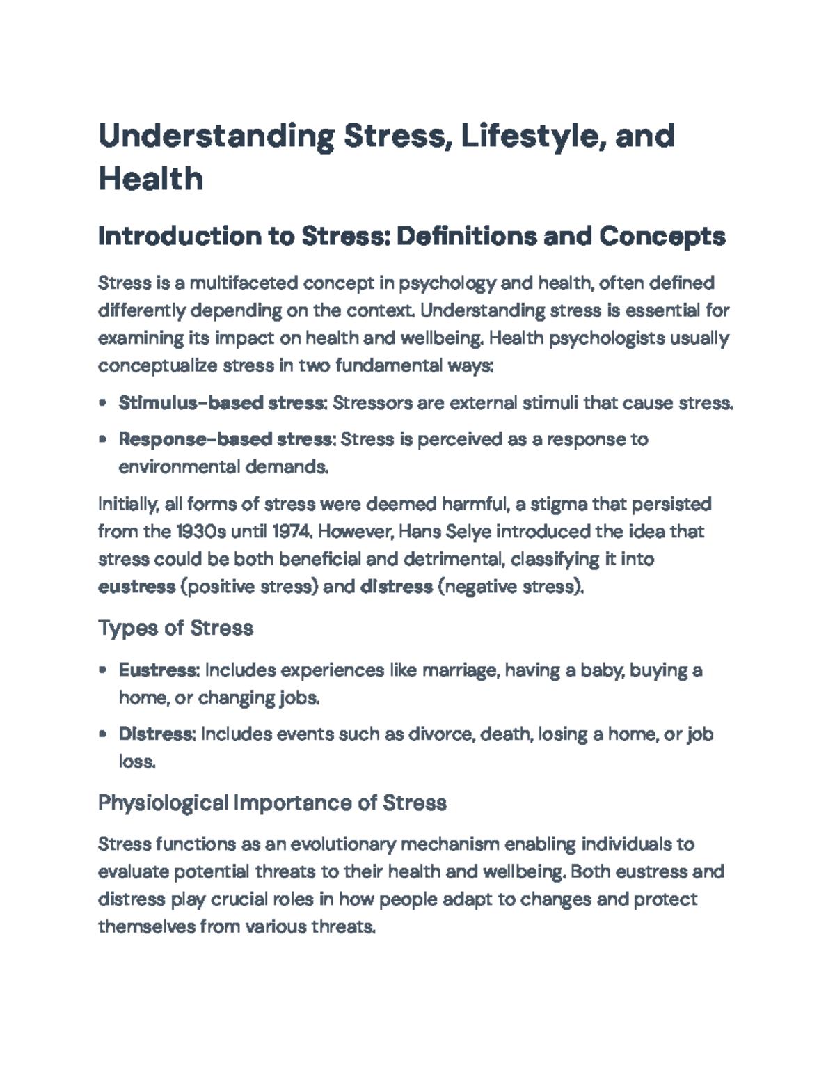 Understanding Stress, Coping Strategies, and Health Impacts – PSY 101 ...