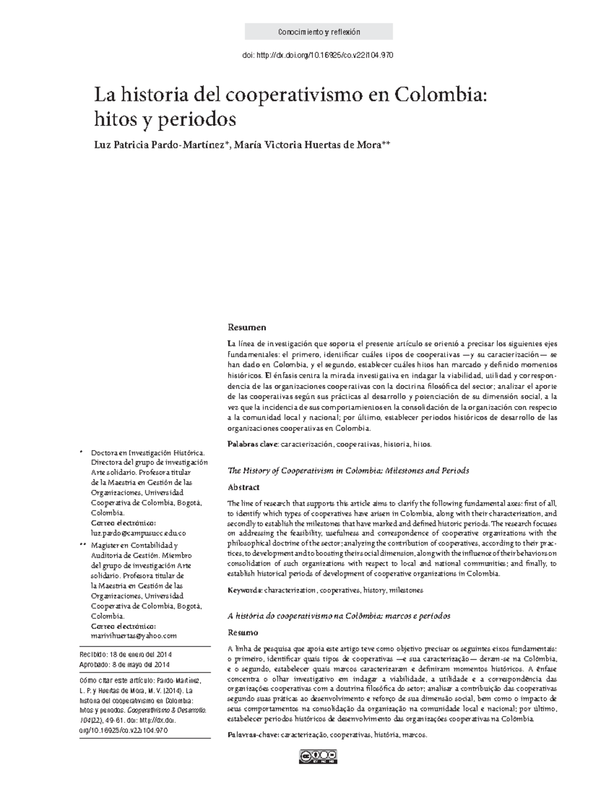 Historia del Cooperativismo en Colombia: Hitos y Periodos - MANFRED+49 ...
