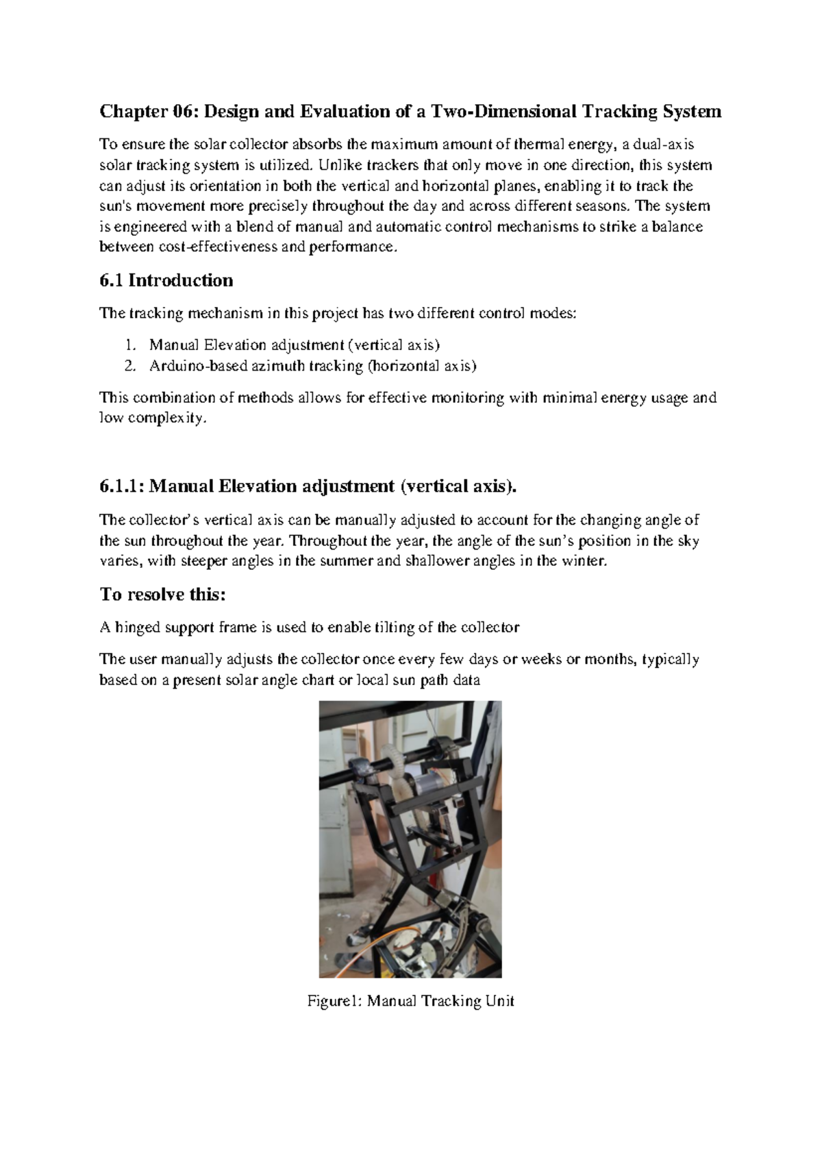 Chapter 06: Design & Evaluation of a Solar Tracking System - Studocu