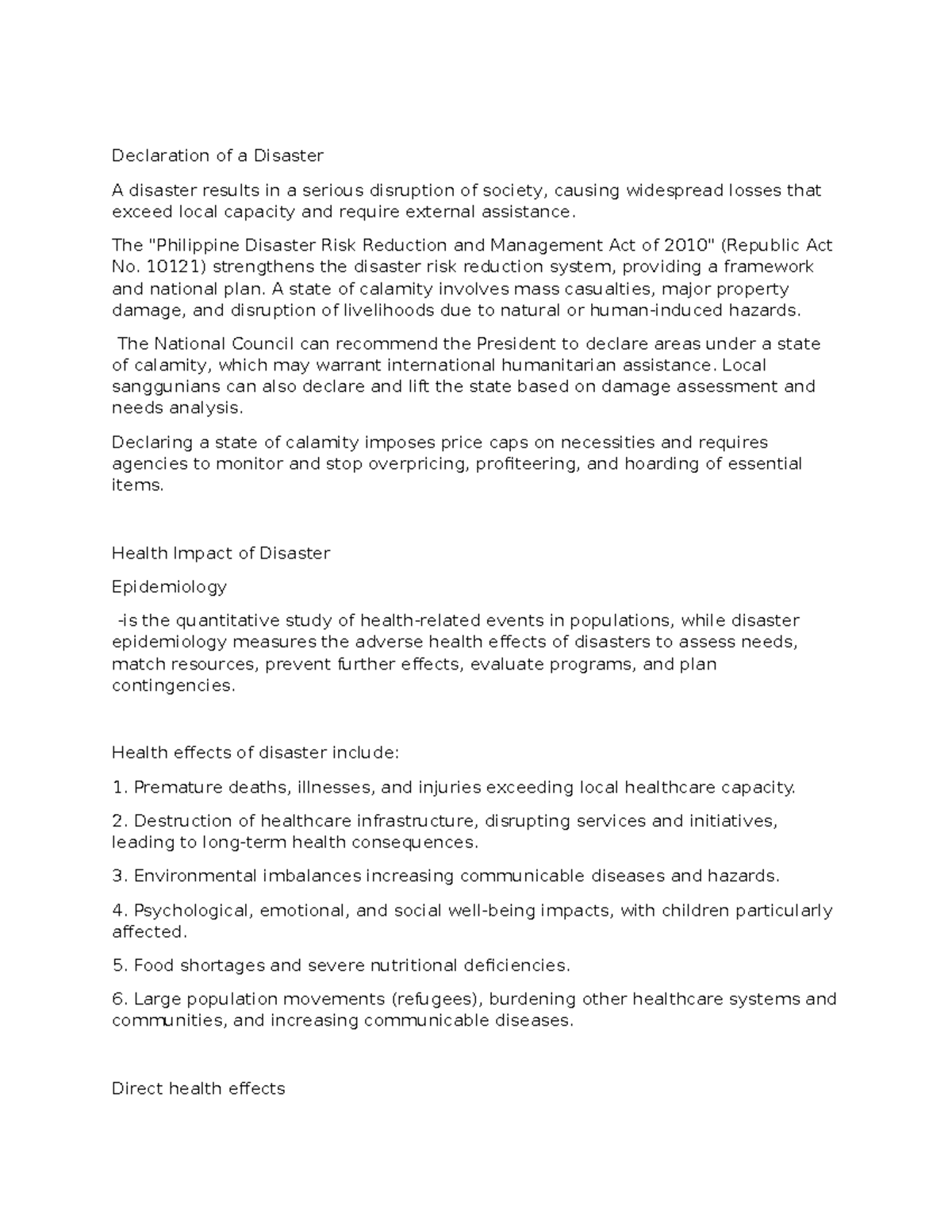 121-Lecture 2: Understanding Disaster Declaration and Health Impacts ...