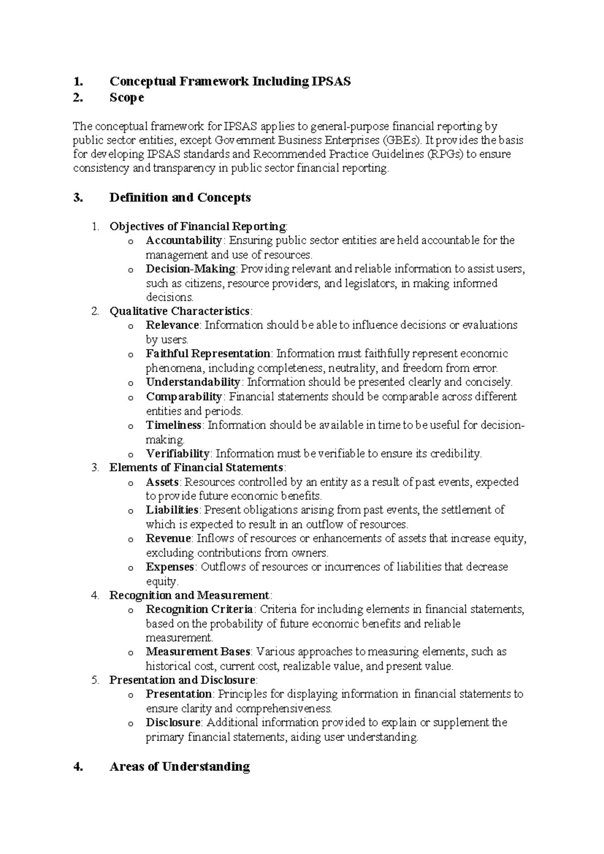 Conceptual Framework Including Ipsas - 1. Conceptual Framework ...