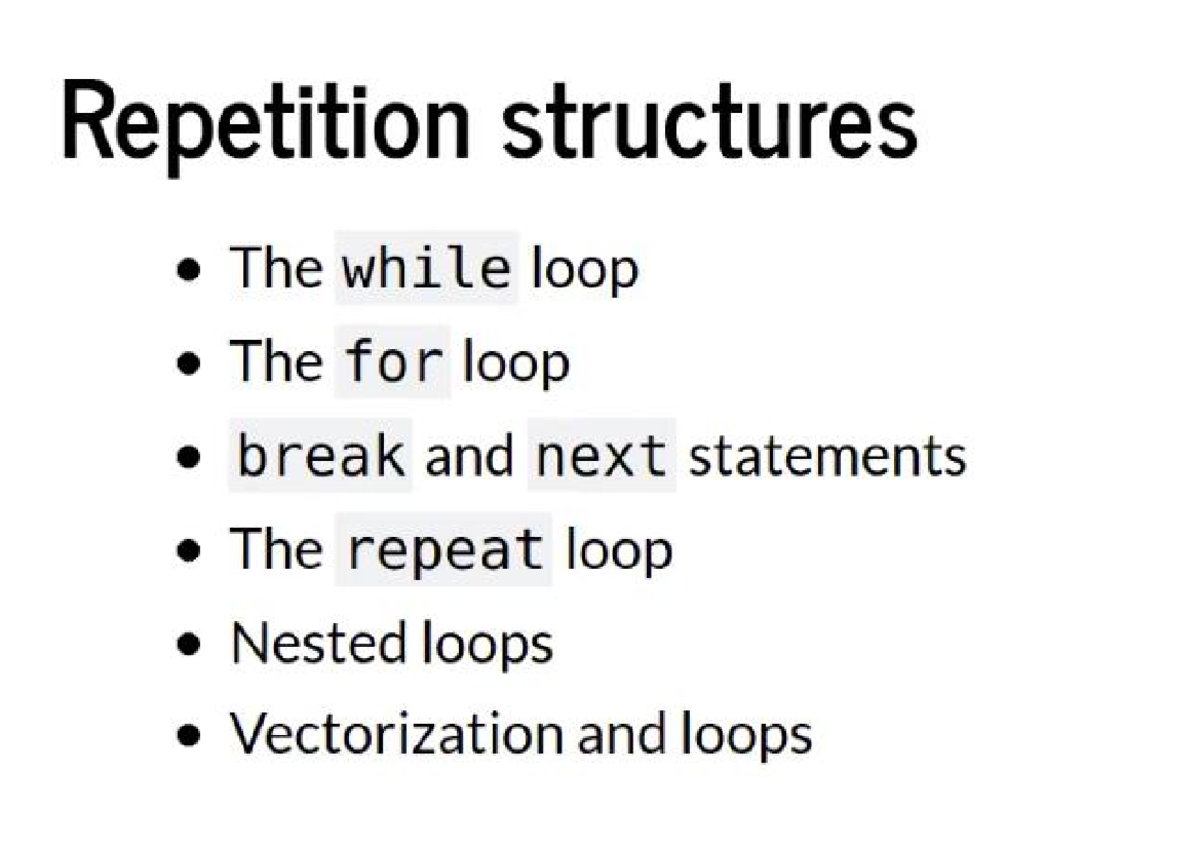 Repetition Structures: While, For, and Nested Loops Explained - Studocu