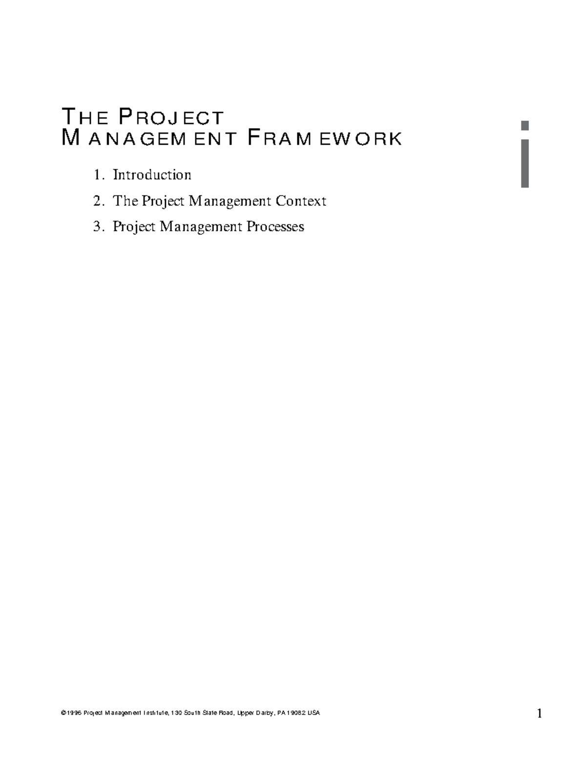 PMBOK 1 - Project Management Framework Overview and Key Concepts - Studocu image.