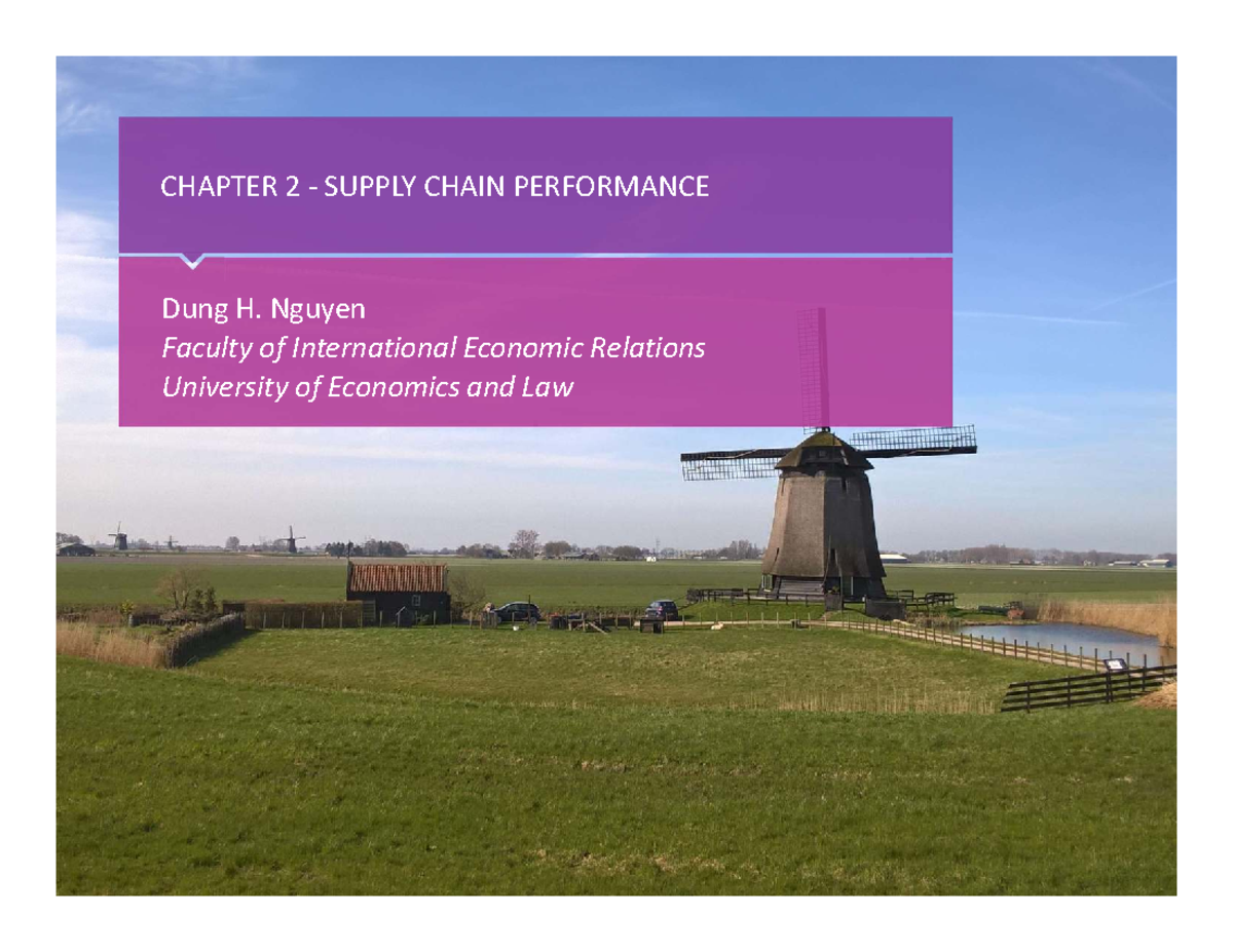 Chapter 2: Supply Chain Performance (SCM) - Strategic Fit & Drivers ...