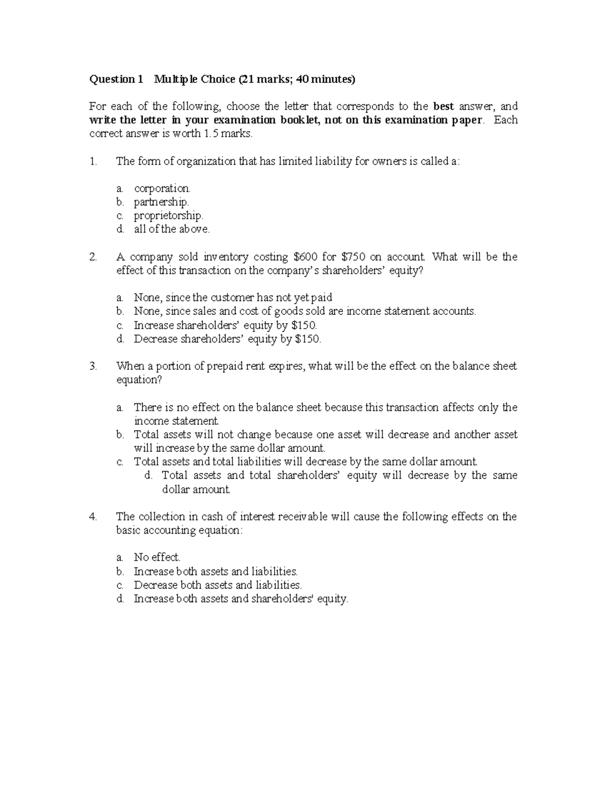 MC Questions Practice for Comm 217 Midterm Exam - Studocu