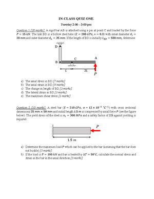 Online Test 2 Questions - Given the shear modulus of elasticity is G ...