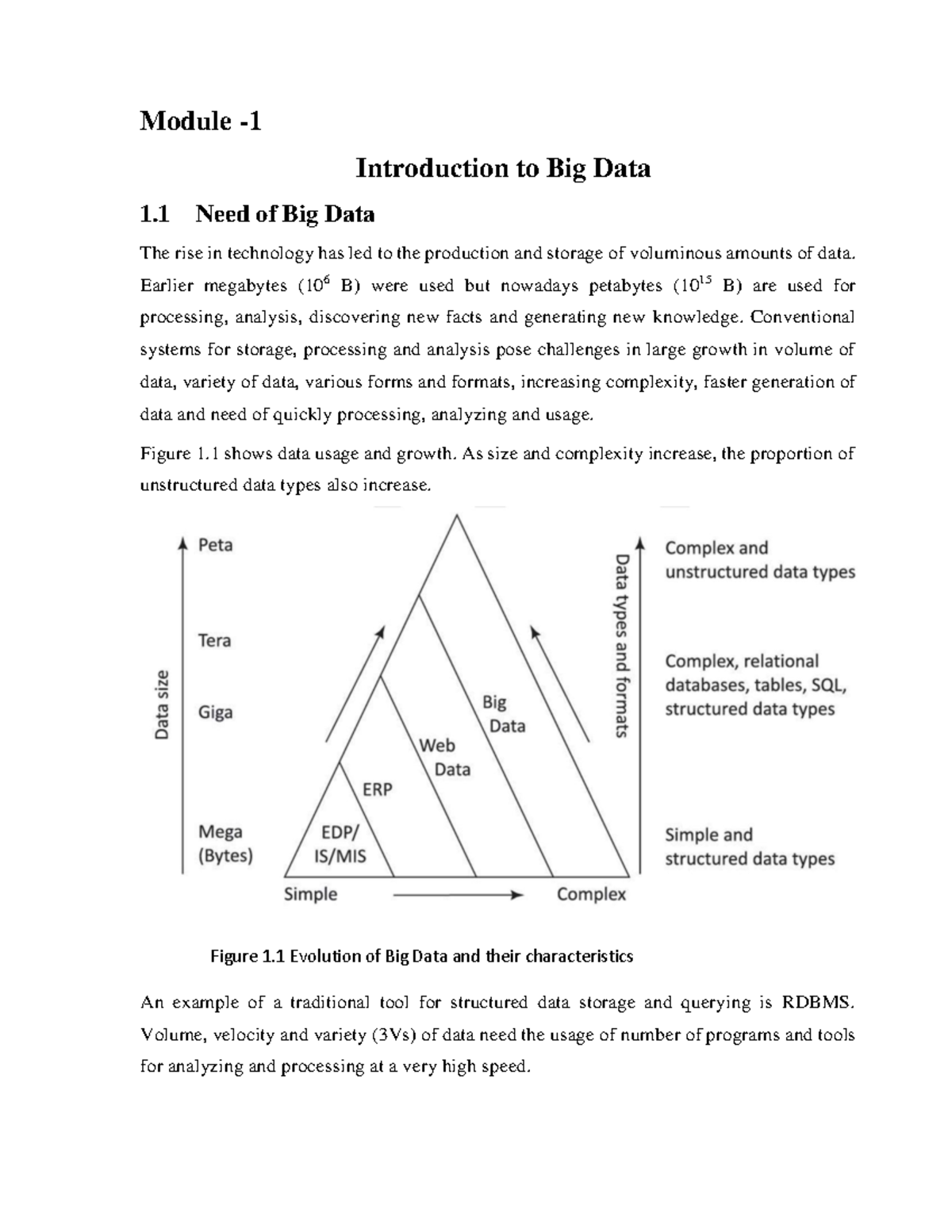 BDA Mod(1) Notes: Understanding Big Data Fundamentals and Techniques ...