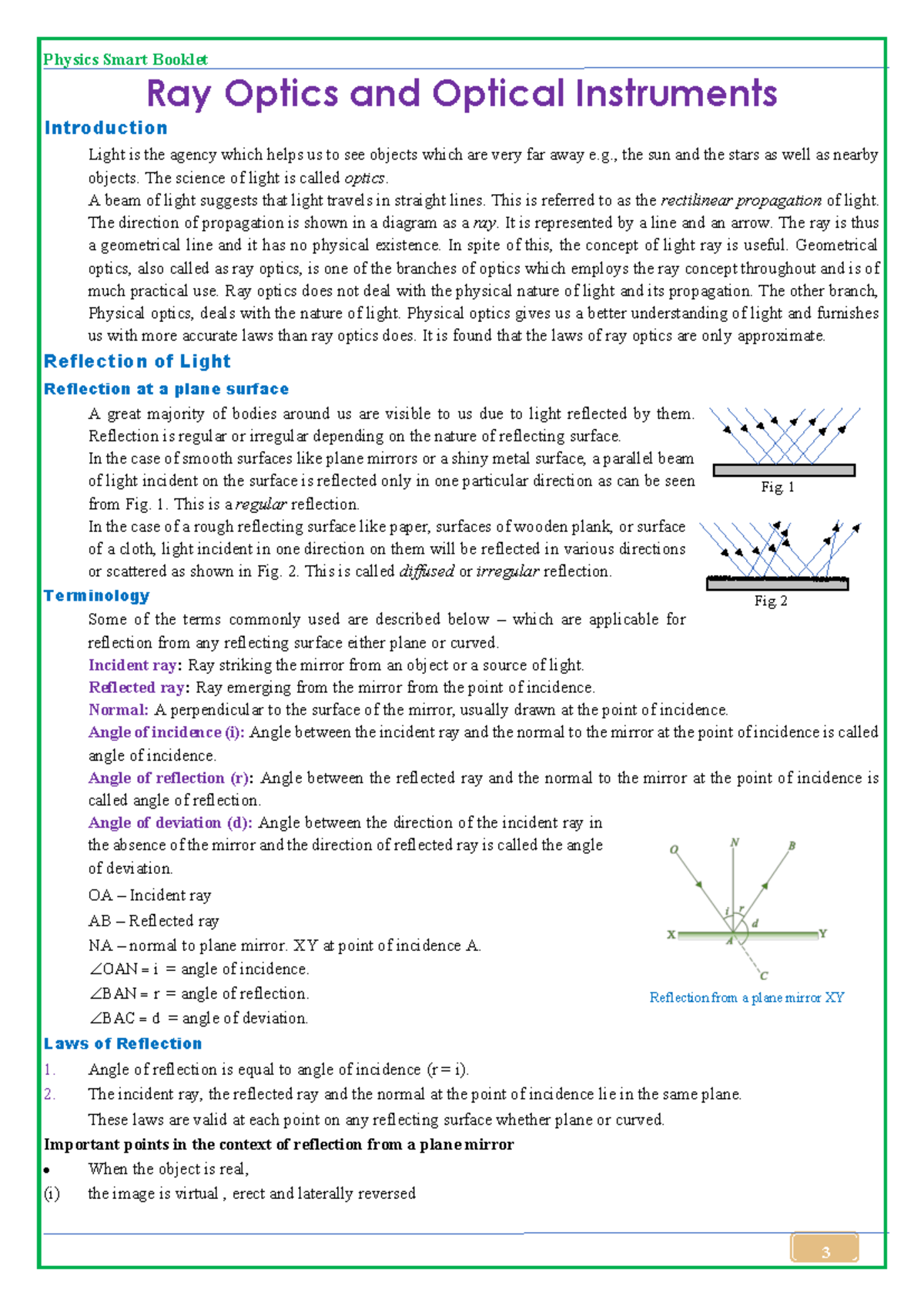 Ray Optics - very uselful - Ray Optics and Optical Instruments ...
