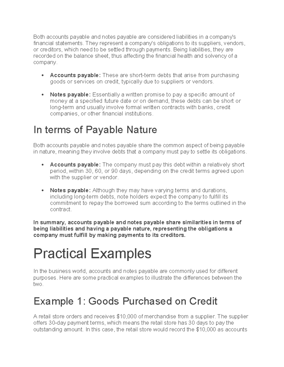 Notes payable - djchdhhdhfd - Both accounts payable and notes payable ...