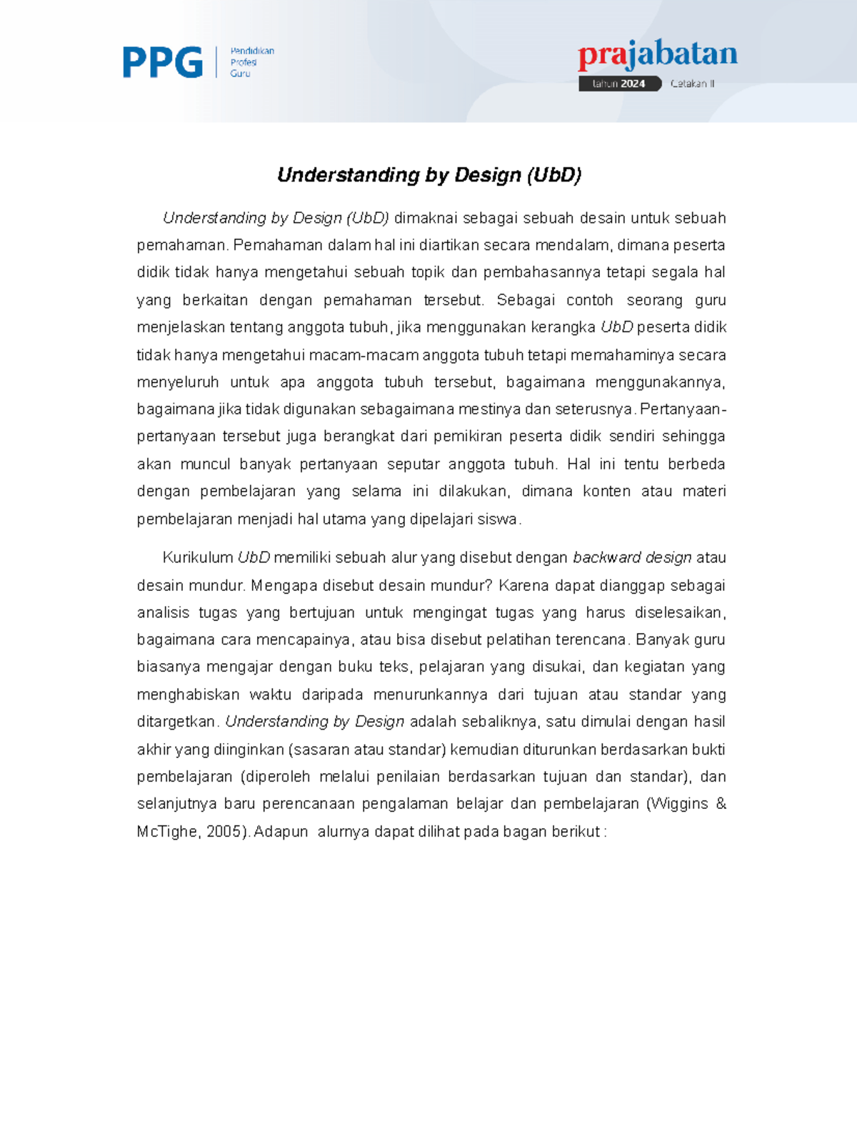 Understanding by Design: Konsep dan Implementasi Pembelajaran Efektif ...
