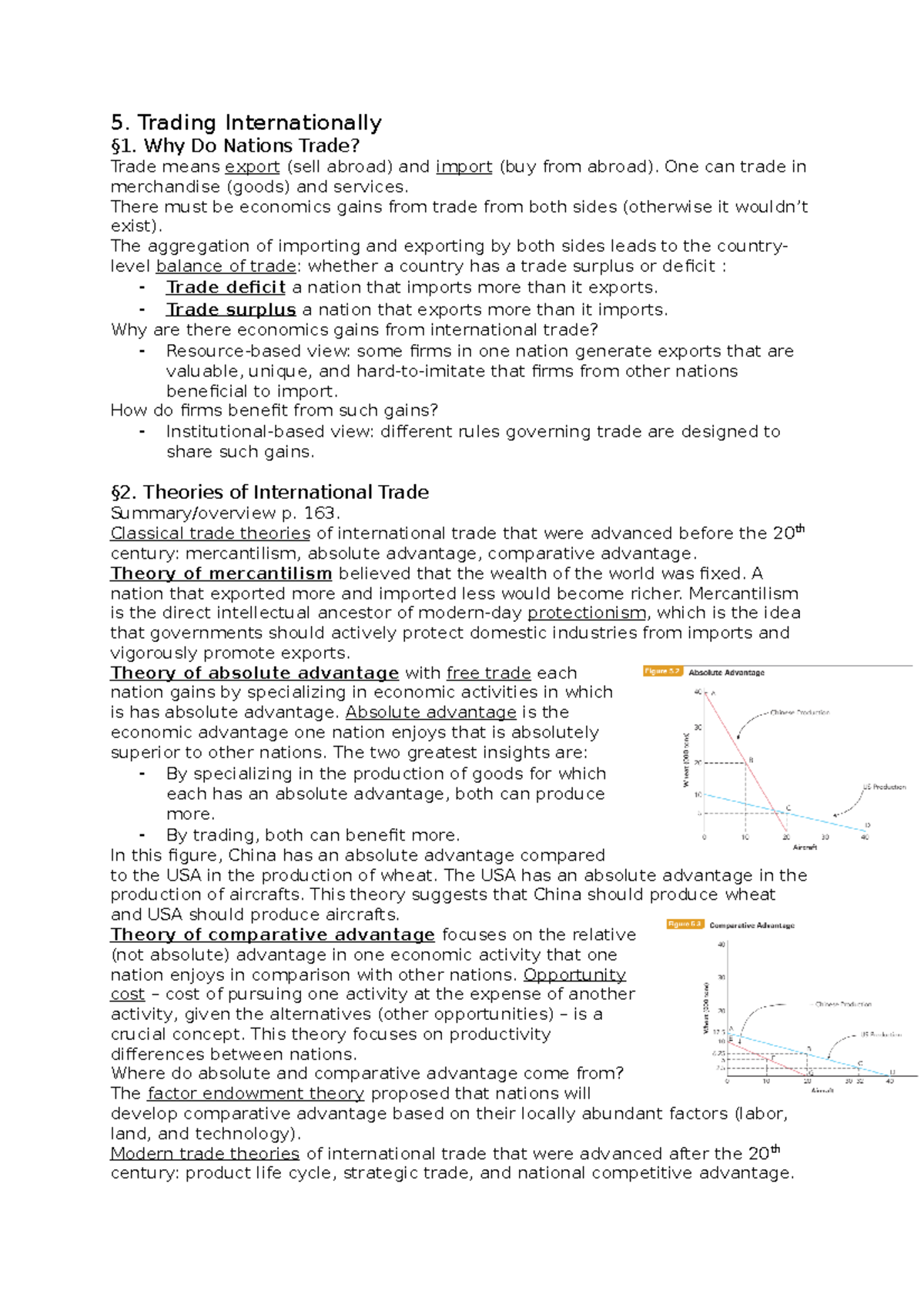 International Business Chapter 5: Theories & Realities of Trade ...