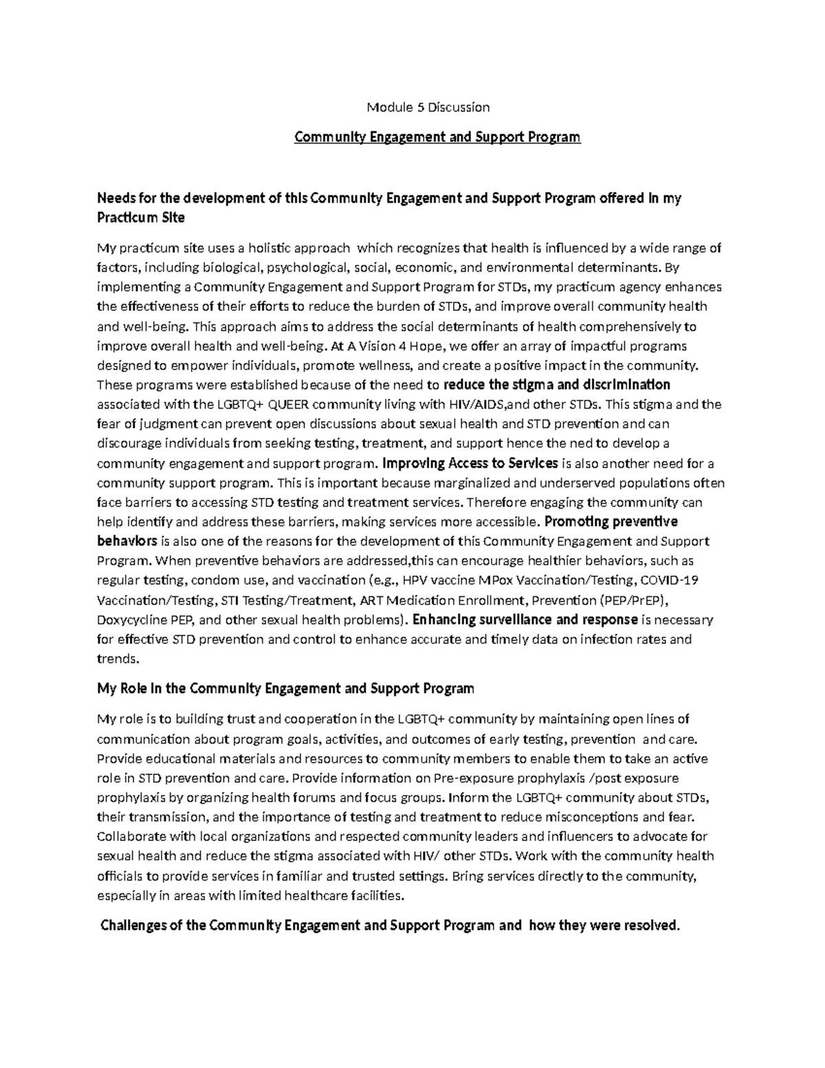 Community Engagement and Support Programs - By implementing a Community ...