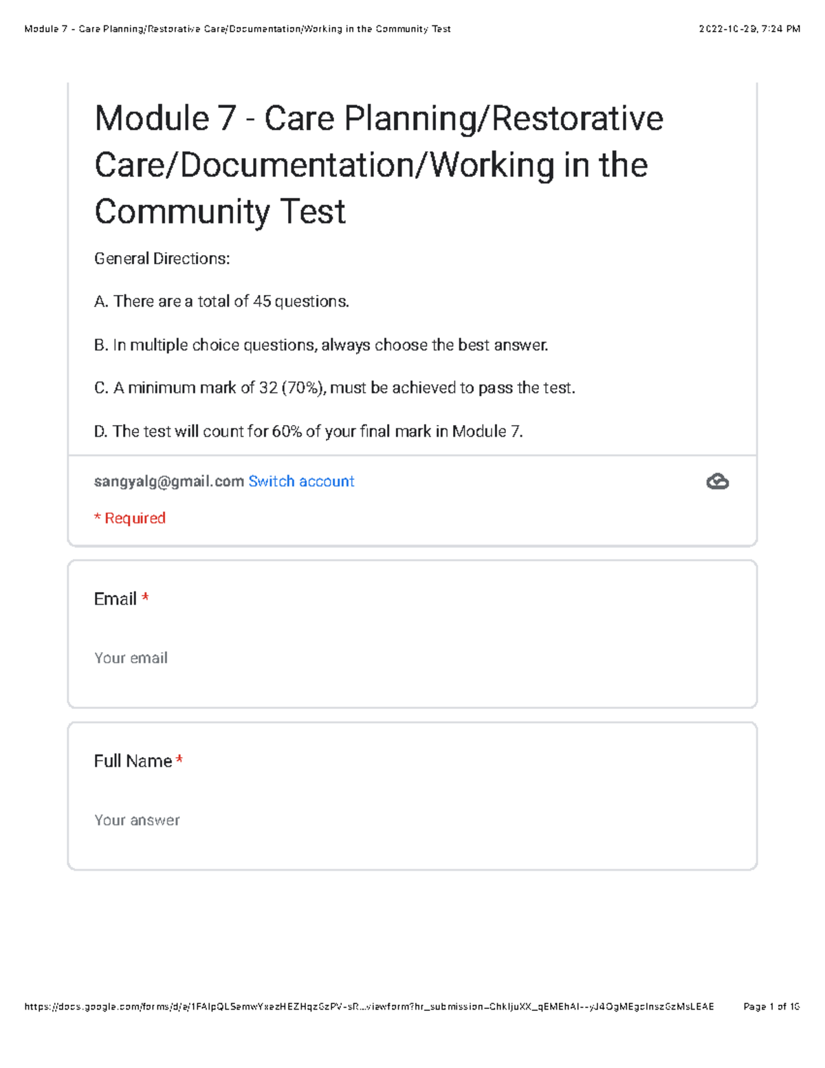 What Information Should Be Documented On The Daily Restorative Documentation Module 7 - Care Planning:Restorative Care:Documentation:Working in the