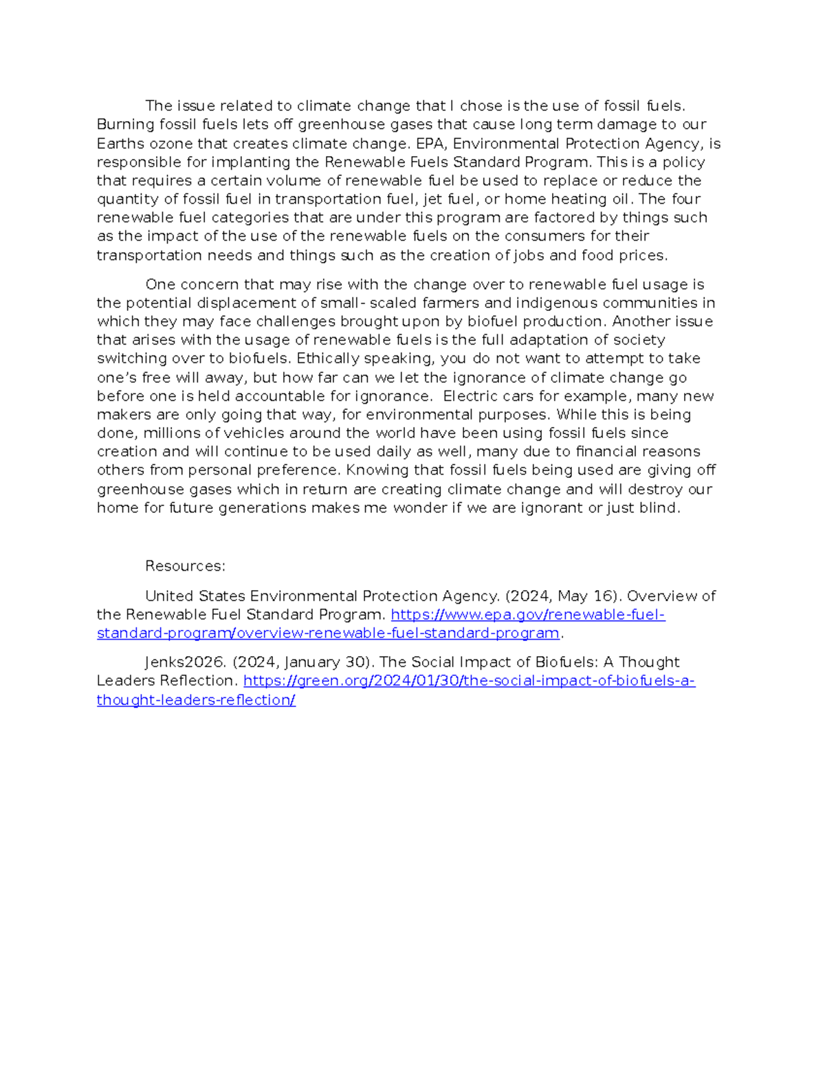Mod 5 Discussion: The Impact of Fossil Fuels on Climate Change - Studocu