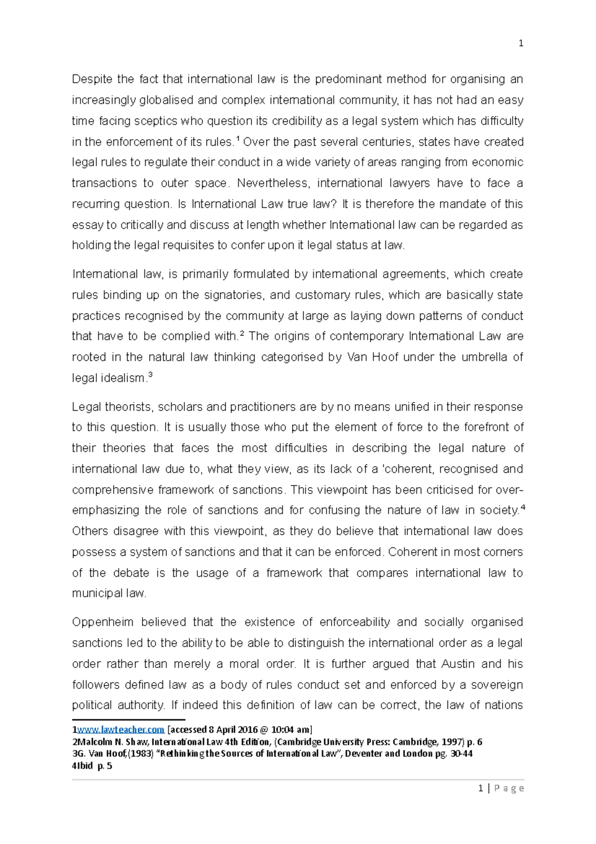 Chapter 3 - Sources of International Law Notes (Intl Law Course) - Studocu