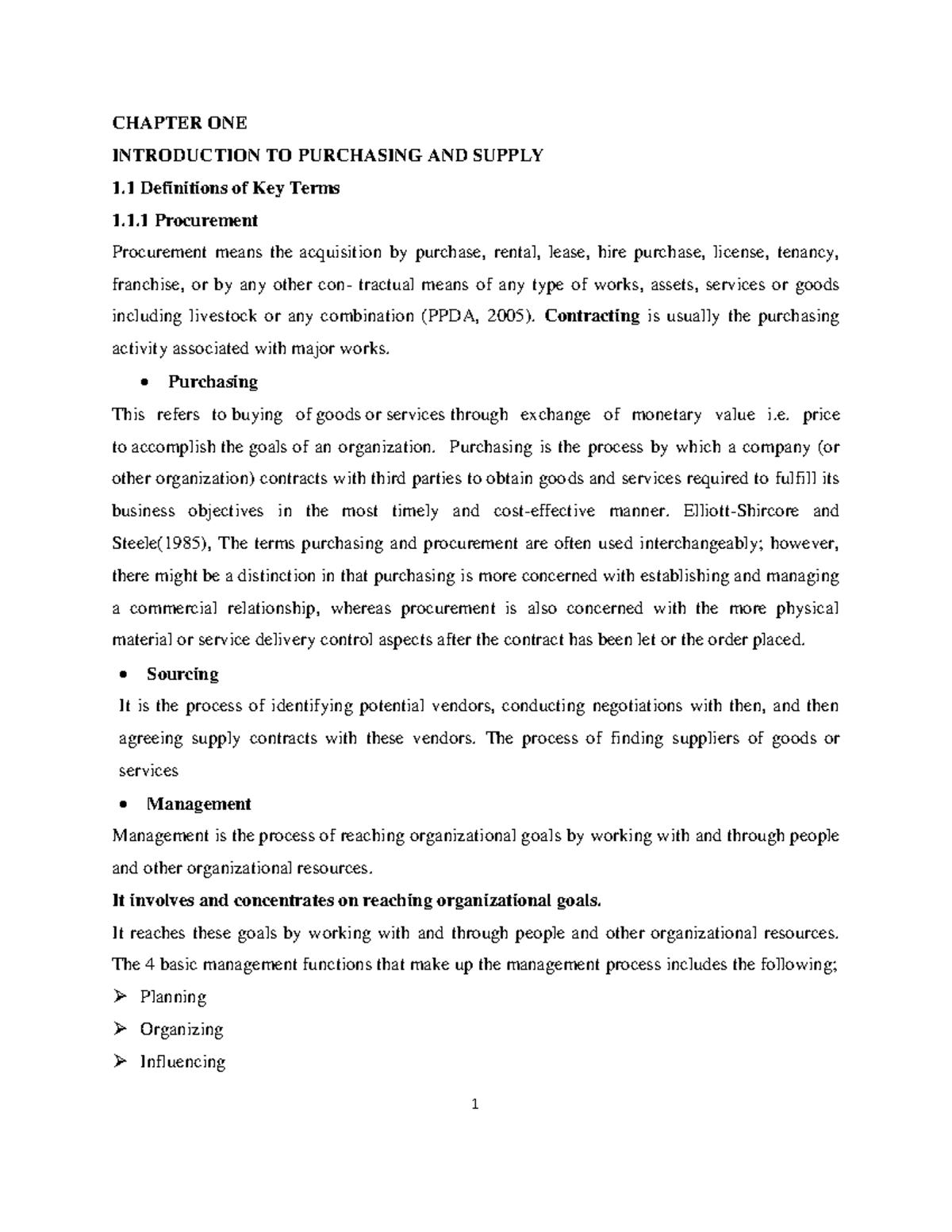 Purchasing and Supply Management: Principles and Practices Overview ...