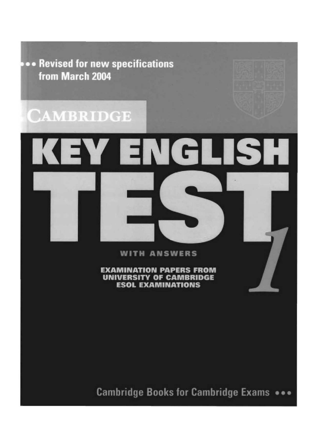 KET - CUP 1: Key English Test Exam Papers & Practice - Studocu