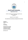 Introduction to the legal system and legal process - Law 101 - NSU ...