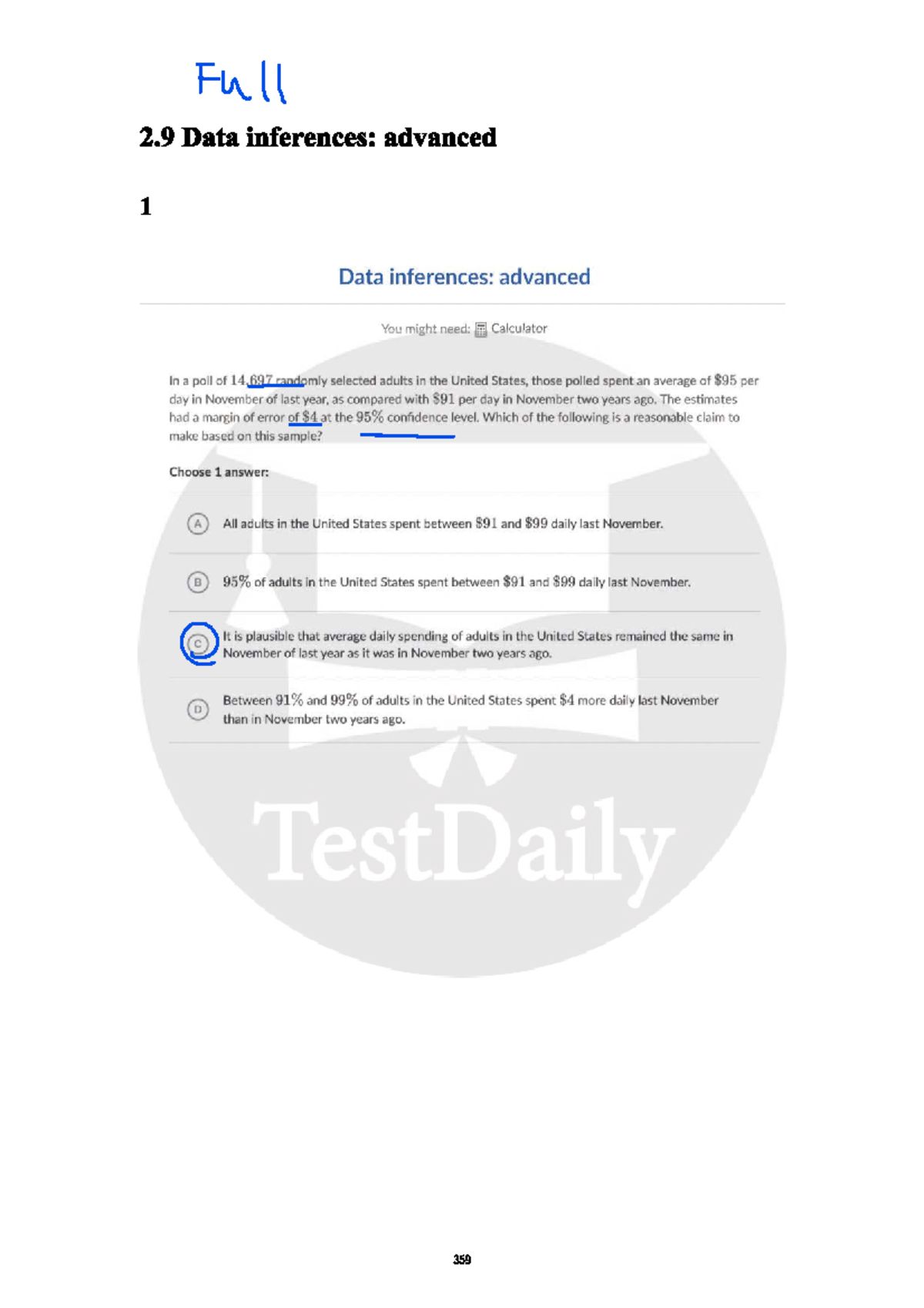 Advanced Data Inferences: Fu 11 2.9 Analysis and Conclusions - Studocu