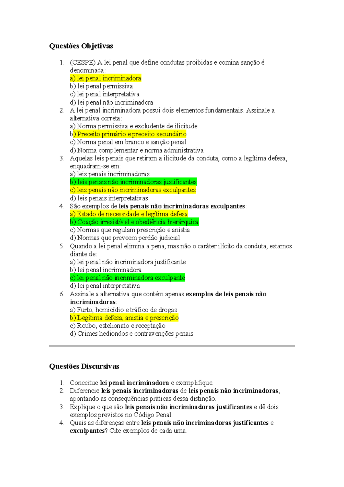 Questões Objetivas e Discursivas - Contabilidade Resumo - Studocu